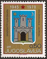 YUGOSLAVIA 1969 25th Anniversary Of Yugoslav Liberation Arms Of Regional Capitals Zagreb MNH - Unused Stamps