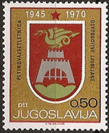 YUGOSLAVIA 1970 25th Anniversary Of Yugoslav Liberation Arms Of Regional Capitals Ljubljana MNH - Unused Stamps