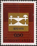 YUGOSLAVIA 1970 Centenary Of Montenegro Telegraph Service MNH - Ungebraucht
