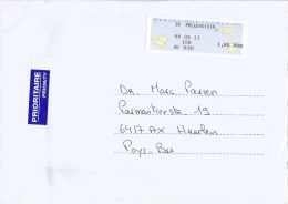 France 2011 Pellevoisin Post Office Meter Franking EMA Olivetti “PR2” Cover - 2000 « Avions En Papier »