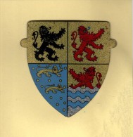 Écusson En Tôle - Café GILBERT . Excella - Armoirie Et Blason - Réf :13 - Pays-Bas. Comtes De Hollande .Frise & ZEELANDE - Café & Té