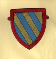 Écusson En Tôle - Café GILBERT . Excella - Armoirie Et Blason - Réf :3 - France. Anciens Ducs De BOURGOGNE - Café & Té