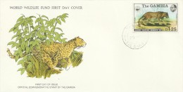 The Gambia WWF Leopard FDC - Gambia (1965-...)