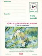 10241- BIRDS, PURPLE HERON, POSTCARD STATIONERY, 2000, ROMANIA - Picotenazas & Aves Zancudas