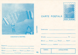 10314- PARACHUTTING, POSTCARD STATIONERY, 1994, ROMANIA - Parachutespringen