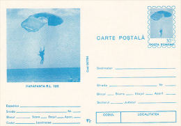 10316- PARACHUTTING, POSTCARD STATIONERY, 1994, ROMANIA - Parachutisme