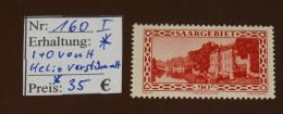 Saargebiet   Michel Nr:  160  I Plattenfehler   * Falz     #4335 - Unused Stamps