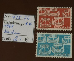 Danmark  Michel Nr: 475 -76  Norden  Postfrisch ** MNH #4337 - Unused Stamps