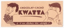 Buvard Efgé - Chocolat - Cacao - Kwatta - D'après Hervé Morvan - Cocoa & Chocolat