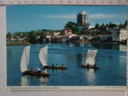 Cart -  Africa - Sierra Leone - Monrovia - Fishing Boats On The Mesurado River. - Sierra Leona