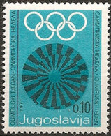 Yugoslavia 1971 Olympic Committee Surcharge MNH - Ongebruikt