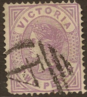 VICTORIA 1873 2d QV SG 189a U #JX42 - Gebraucht