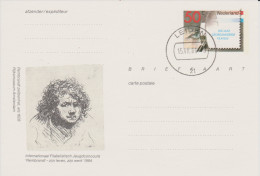 D 704) Niederlande GSK Mi# P 311 O: Filacento; Rembrandt, Selbstportrait 1628, Maler, Malerei - Cartas & Documentos