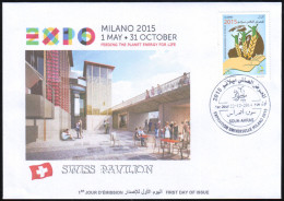 ARGELIA 2014 FDC  FDC Expo Milan 2015 Milano Universal Expo - Switzerland Suisse Swiss Italia Italy Exposition Food - 2015 – Milaan (Italië)