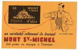 Buvard - Un Véritable Vêtement De Travail En Vente Chez Mont St-Michel - Signature De Garantie: Ariès - Textile & Clothing