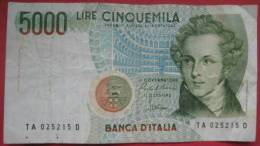 5000 Lire 1985 (WPM 111a) - 5000 Liras