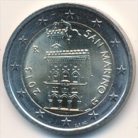 REPUBBLICA SAN MARINO - 2013 - € 2 - FDC/Unc Da Rotolino/from Roll 5 Moneta/5 Coin - San Marino