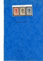 Pêcheurs  .  Trois Timbres Neufs Sans Charnière. Parfait état.1947. Tahiti. - Neufs