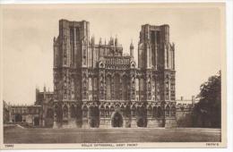 CP WELLS CATHEDRAL, WEST FRONT - Wells