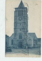 Bouchain (59)  :  L'église  Avec Voiture En MPenv 1930 (animé)   PF. - Bouchain