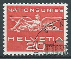 1955 SVIZZERA USATO SERVIZIO NAZIONI UNITE 20 CENT - Service