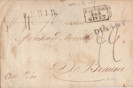 PAYS BAS   LETTRE COMPLETE SANS  CORRESPONDANCE  1826 - ...-1852 Préphilatélie