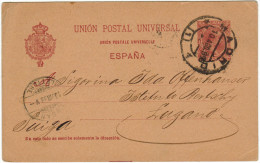 SPAGNA - ESPAÑA - Spain - Espagne - 1899 - Postkarte - Carte Postale - Post Card - Intero Postale - Entier Postal - P... - 1850-1931