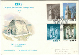 IRLANDA - IRLANDE - Ireland - EIRE - 1975 - European Architectural Heritage Year - FDC - FDC