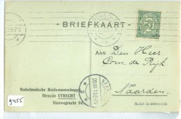 HANDGESCHREVEN BRIEFKAART Uit 1913 Van UTRECHT Naar NAARDEN * NVPH 55 (9455) - Lettres & Documents