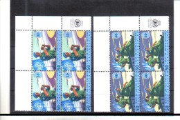 BLO832  UNO NEW YORK 1998  Michl  785/86 ECKRAND VIERERBLOCK  ** Postfrisch - Unused Stamps