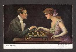 Chess Schach Echecs Ajedrez MNH Postcard " A Game For Life "  Ruab Gnischaf - Echecs