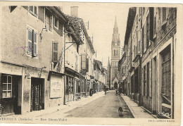 07- Ardèche _   Vernoux  Rue Simon Vialet(1902) 295 Hab - Vernoux