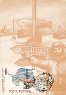 10459- ROMANIAN- RUSSIAN ANTARCTIC EXPEDITION, BASE, PENGUINS, MAXIMUM CARD, 1992, ROMANIA - Antarctic Expeditions
