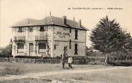 CPA - THARON-PLAGE (44) - Le Café-Hôtel D´Anjou - Tharon-Plage