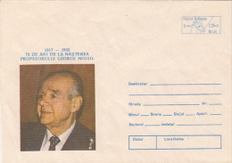 10511- GRIGORE MOISIL, MATHEMATICIAN, COMPUTERS PIONEER, COVER STATIONERY, 1992, ROMANIA - Informatique