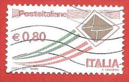 ITALIA REPUBBLICA USATO - 2014 - Posta Italiana - Serie Ordinaria - € 0,80 - S. 3102D - 2011-20: Gebraucht