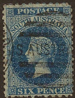 SOUTH AUSTRALIA 1870 6d QV SG 106 U #KB46 - Usados