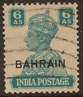 BAHRAIN 1942 6a KGVI SG 48 U #KU33 - Bahrein (...-1965)