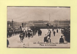 Funerailles De M. Berteaux - Place De La Concorde - Andere & Zonder Classificatie