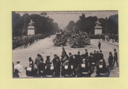 Funerailles De M. Berteaux - Ministre De La Guerre - Chars Et Couronnes Aux Champs Elysees - Sonstige & Ohne Zuordnung