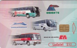 Mexico, P927, Oriente- Chihuahuenses-2002-Grupo Estrella Blanca, Busses, 2 Scans. - Mexico