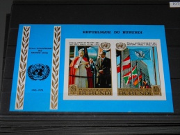 Burundi - 1970 UNO Block IMPERFORATE MNH__(TH-10756) - Ungebraucht