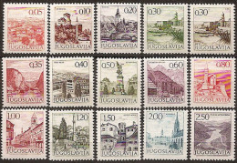 YUGOSLAVIA 1972 Definitive Tourism Set MNH - Unused Stamps
