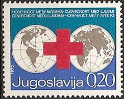 YUGOSLAVIA 1972 RED CROSS Surcharge MNH - Ungebraucht