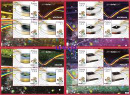 2012.06.08 UEFA EURO 2012 Michel No 4568-71 MNH 3v + Label - Ongebruikt