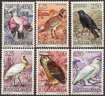 YUGOSLAVIA 1972 Fauna Birds Eagle Owl Set MNH - Ongebruikt