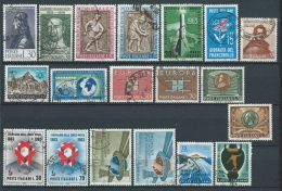 1963 ITALIA USATO ANNATA 19 VALORI - ED05 - Années Complètes