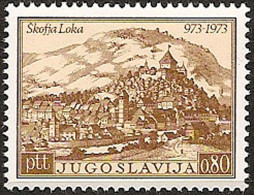 YUGOSLAVIA 1973 Millenary Of Skofja Loka Slovenia MNH - Unused Stamps