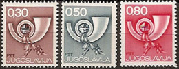 YUGOSLAVIA 1973 Definitive Coil Stamps Posthorn Set ,MNH - Neufs