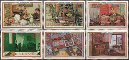 YUGOSLAVIA 1973 Art Interiors Set MNH - Ongebruikt